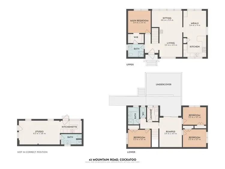 Floorplan of Homely house listing, 43 Mountain Road, Cockatoo VIC 3781