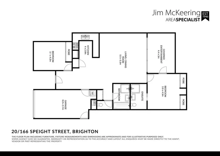 Floorplan of Homely townhouse listing, 20/166 Speight Street, Brighton QLD 4017