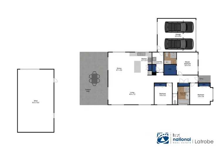 Floorplan of Homely house listing, 17 Mapleson Drive, Traralgon VIC 3844