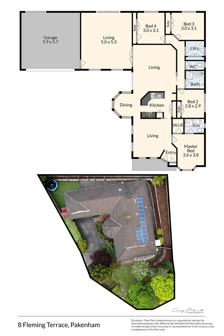 Floorplan of Homely house listing, 8 Fleming Terrace, Pakenham VIC 3810