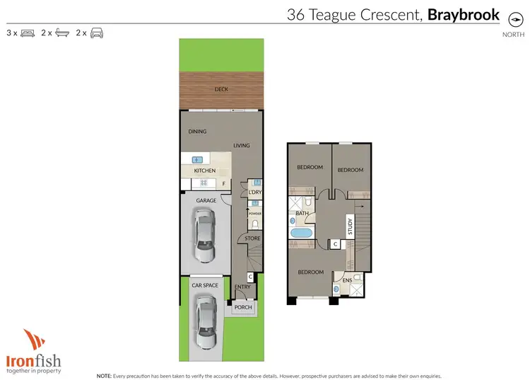 Floorplan of Homely townhouse listing, 36 Teague Crescent, Braybrook VIC 3019