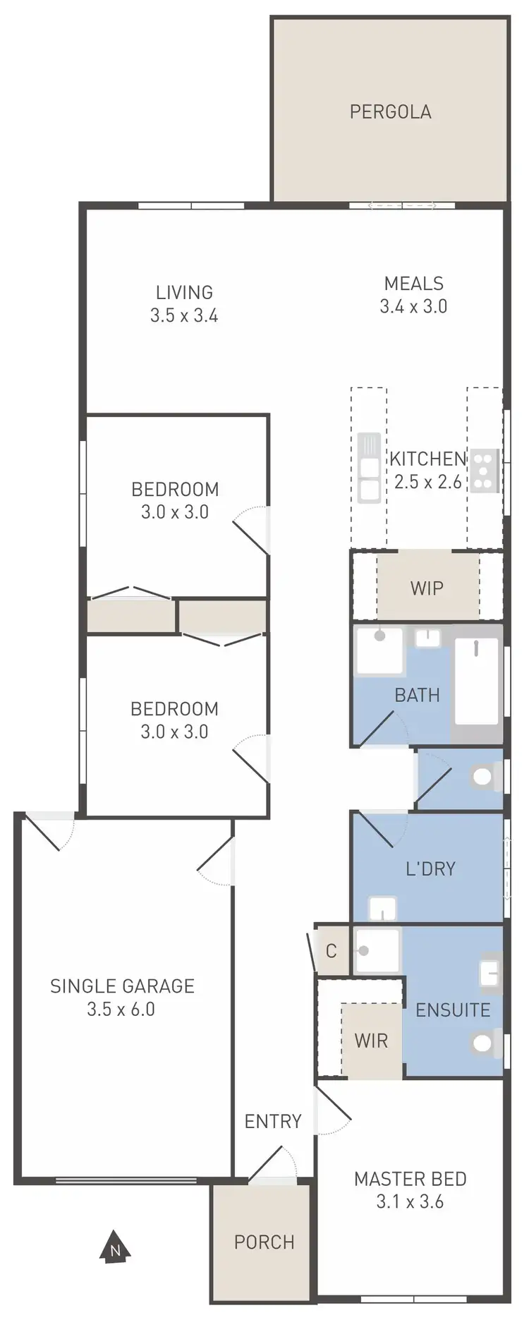 Floorplan of Homely house listing, 28 Hilda Street, Tarneit VIC 3029