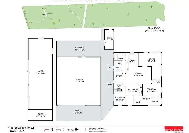 Floorplan of Homely rural property listing, 1368 Wyrallah Road, Tucki Tucki NSW 2480