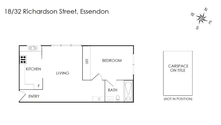 Floorplan of Homely apartment listing, 18/32 Richardson Street, Essendon VIC 3040