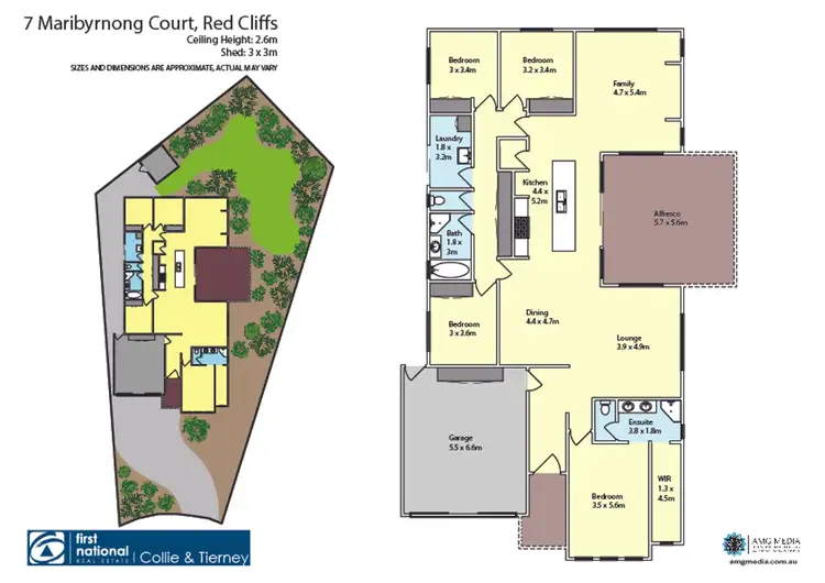 Floorplan of Homely house listing, 7 Maribyrnong Court, Red Cliffs VIC 3496