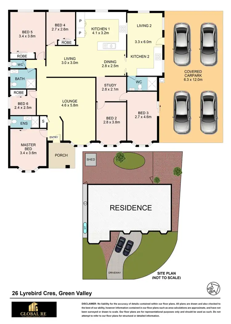 Floorplan of Homely house listing, 26 Lyrebird Crescent, Green Valley NSW 2168
