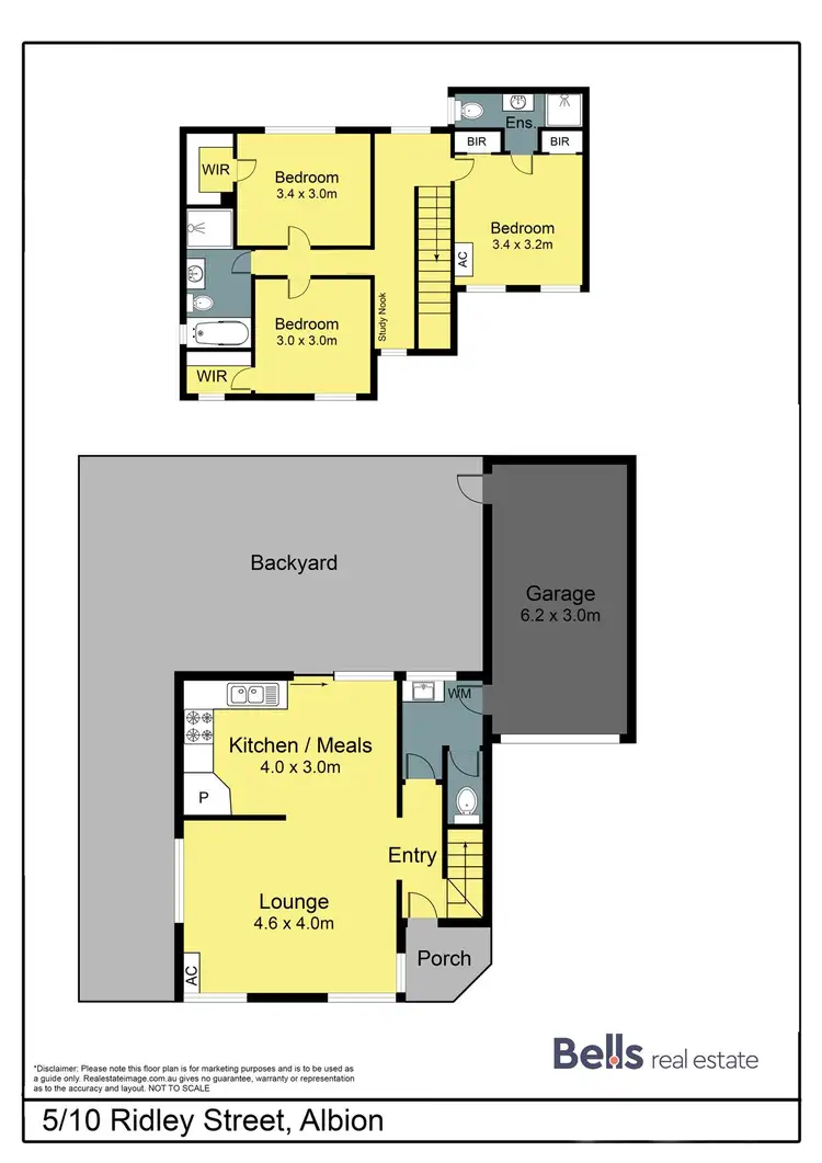Floorplan of Homely townhouse listing, 5/10 Ridley Street, Albion VIC 3020