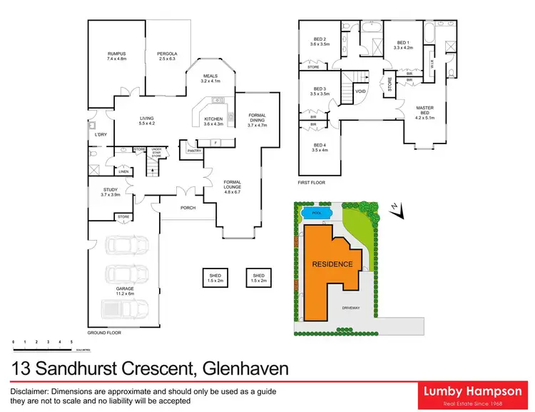 Floorplan of Homely house listing, 13 Sandhurst Crescent, Glenhaven NSW 2156