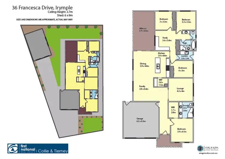 Floorplan of Homely house listing, 36 Francesca Drive, Irymple VIC 3498