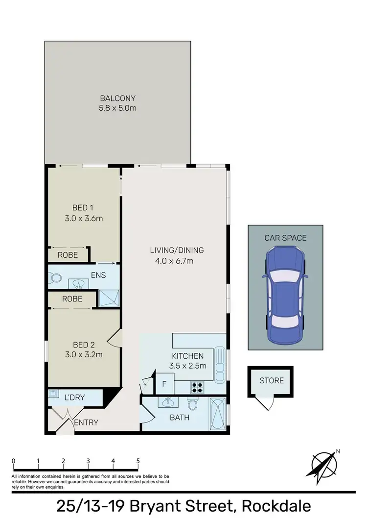 Floorplan of Homely apartment listing, 25/13-19 Bryant Street, Rockdale NSW 2216