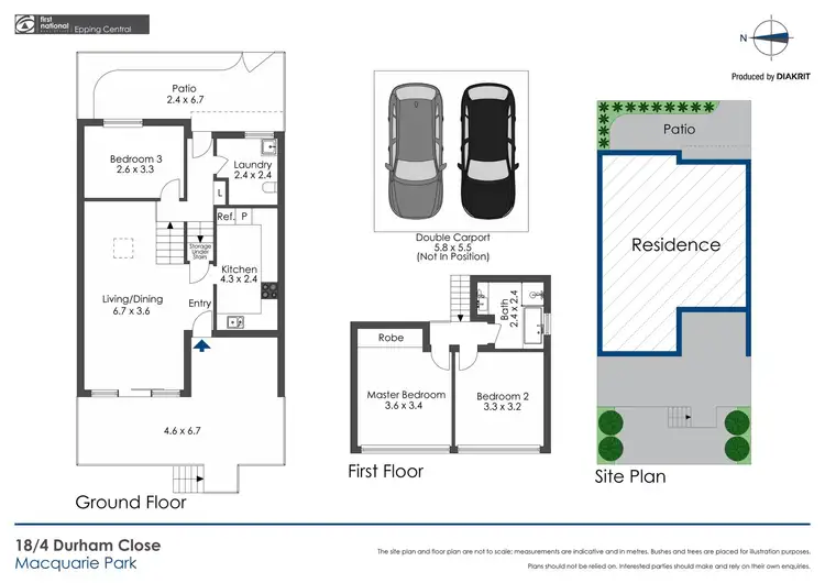 Floorplan of Homely townhouse listing, 18/4 Durham Close, Macquarie Park NSW 2113