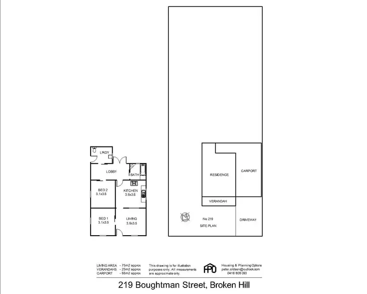 Floorplan of Homely house listing, 219 Boughtman Street, Broken Hill NSW 2880