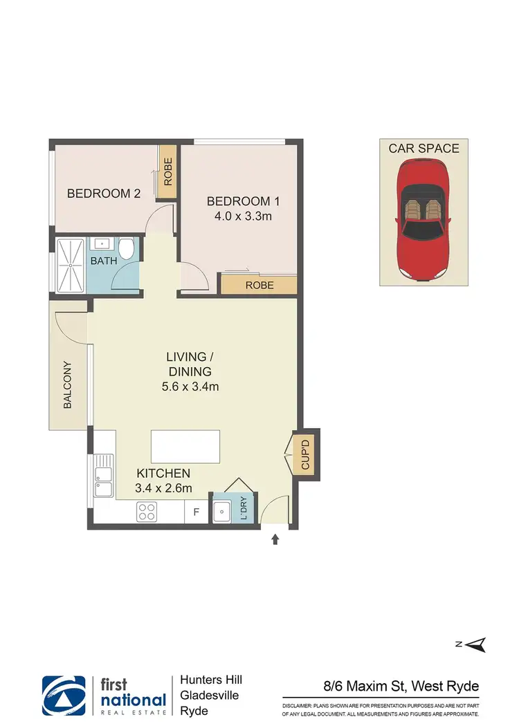 Floorplan of Homely apartment listing, 8/6 Maxim Street, West Ryde NSW 2114