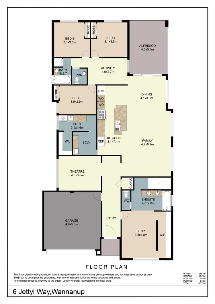 Floorplan of Homely house listing, 6 Jettyl Way, Wannanup WA 6210
