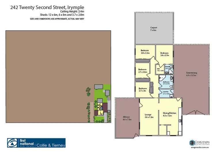 Floorplan of Homely house listing, 242 Twenty Second Street, Irymple VIC 3498