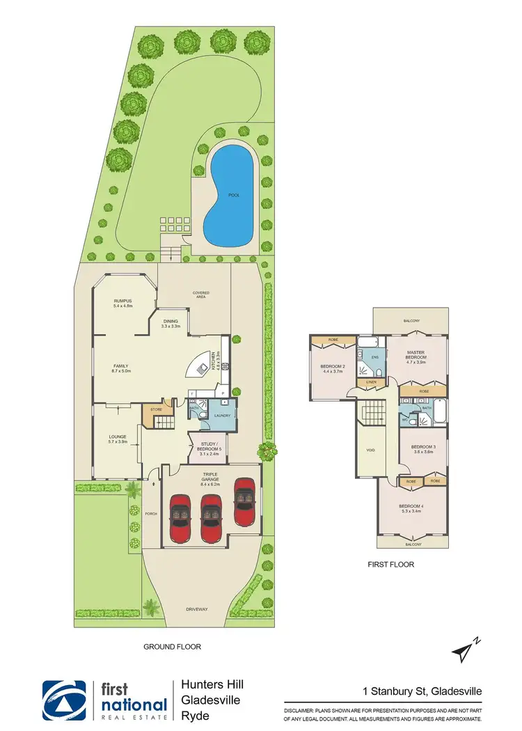 Floorplan of Homely house listing, 1 Stanbury Street, Gladesville NSW 2111