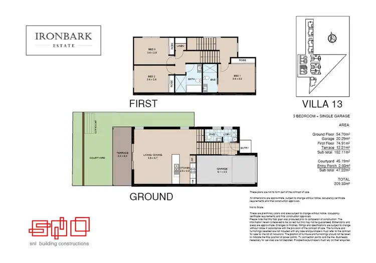 Floorplan of Homely townhouse listing, 13/49 Smith Road, Elermore Vale NSW 2287