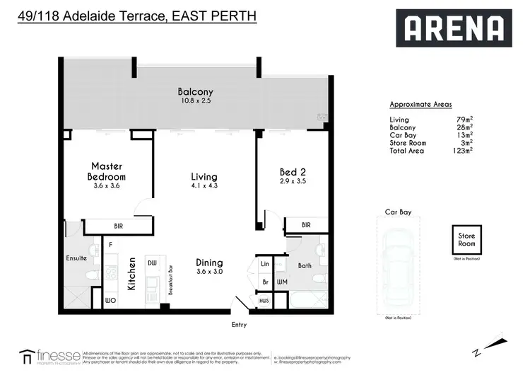 Floorplan of Homely apartment listing, 49/118 Adelaide Terrace, East Perth WA 6004