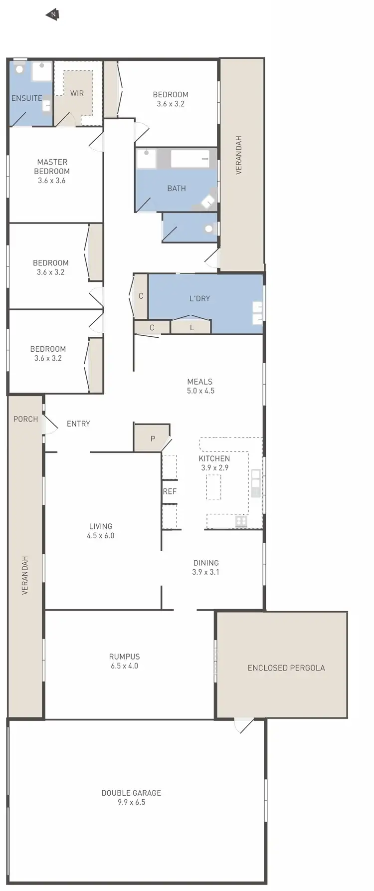 Floorplan of Homely house listing, 40 Bates Road, Little River VIC 3211