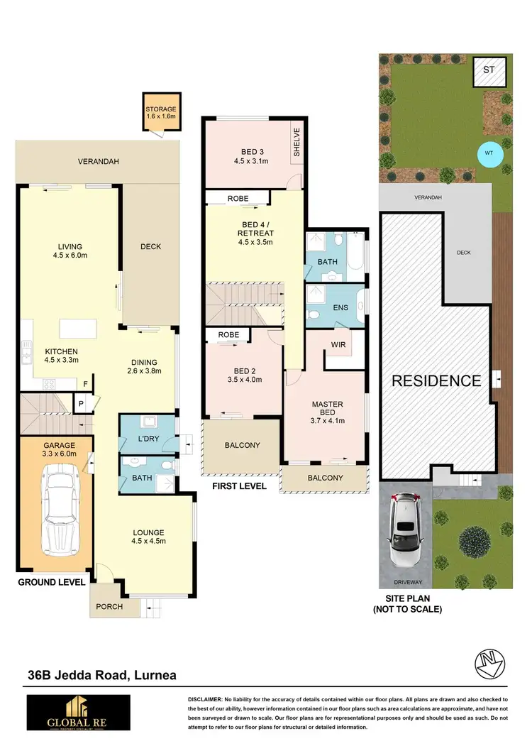Floorplan of Homely semi-detached listing, 36B Jedda Road, Lurnea NSW 2170