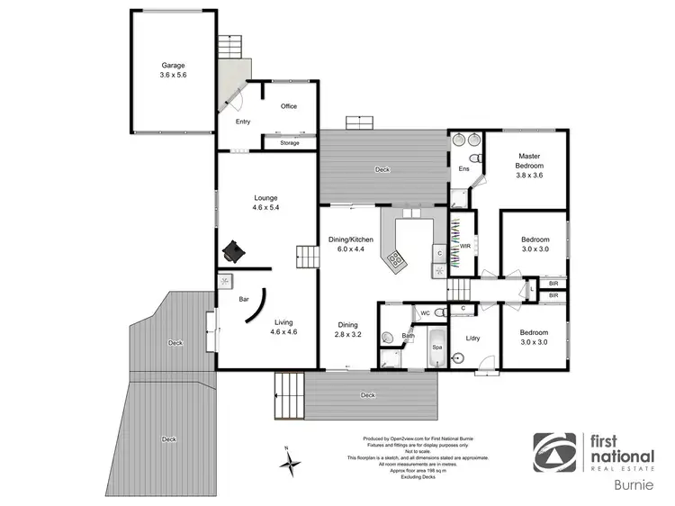 Floorplan of Homely house listing, 20 Uplands Place, Park Grove TAS 7320