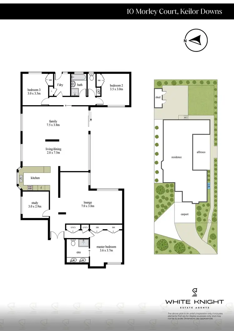 Floorplan of Homely house listing, 10 Morley Court, Keilor Downs VIC 3038