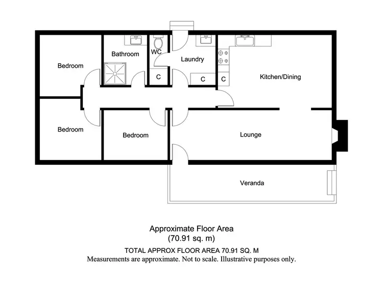 Floorplan of Homely house listing, 7 Broughton Street, Orana WA 6330