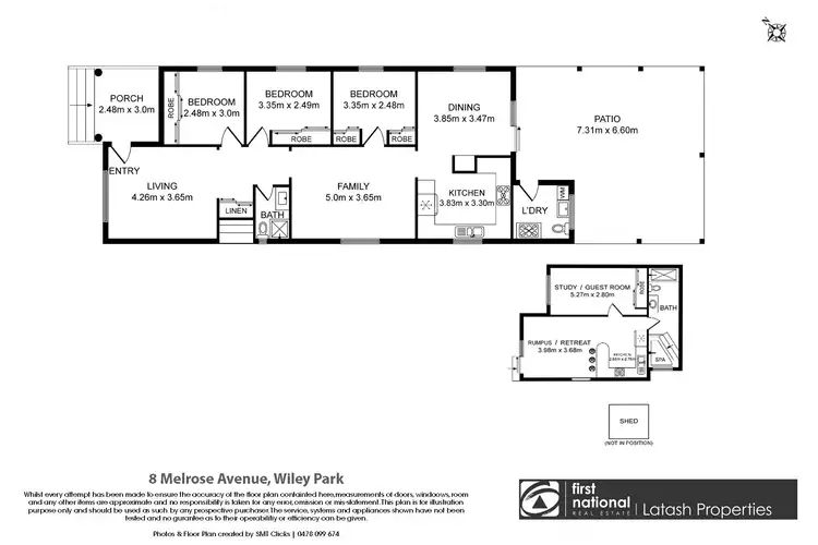 Floorplan of Homely house listing, 8 Melrose Avenue, Wiley Park NSW 2195
