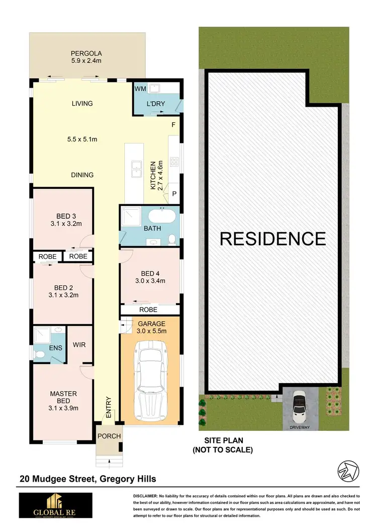 Floorplan of Homely house listing, 20B Mudgee St, Gregory Hills NSW 2557