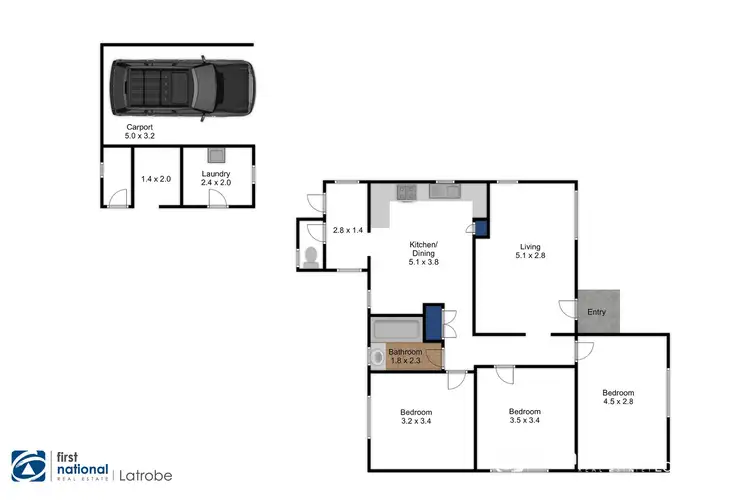 Floorplan of Homely house listing, 88 Gordon Street, Traralgon VIC 3844