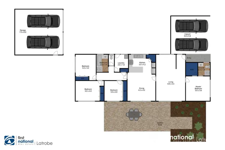 Floorplan of Homely house listing, 14 Swallow Grove, Traralgon VIC 3844
