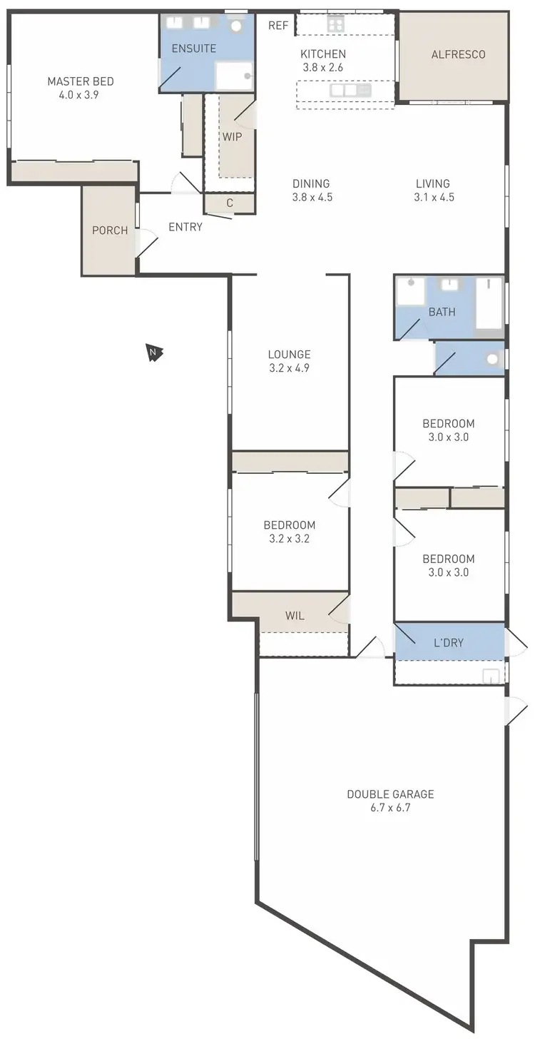 Floorplan of Homely house listing, 27 Kayden Court, Werribee VIC 3030