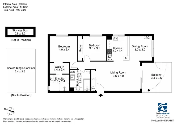 Floorplan of Homely apartment listing, 1/5 Mountain View Avenue, Miami QLD 4220