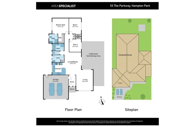 Floorplan of Homely house listing, 53 The Parkway, Hampton Park VIC 3976