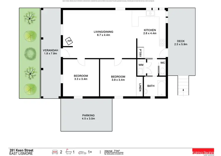 Floorplan of Homely house listing, 281 Keen Street, East Lismore NSW 2480