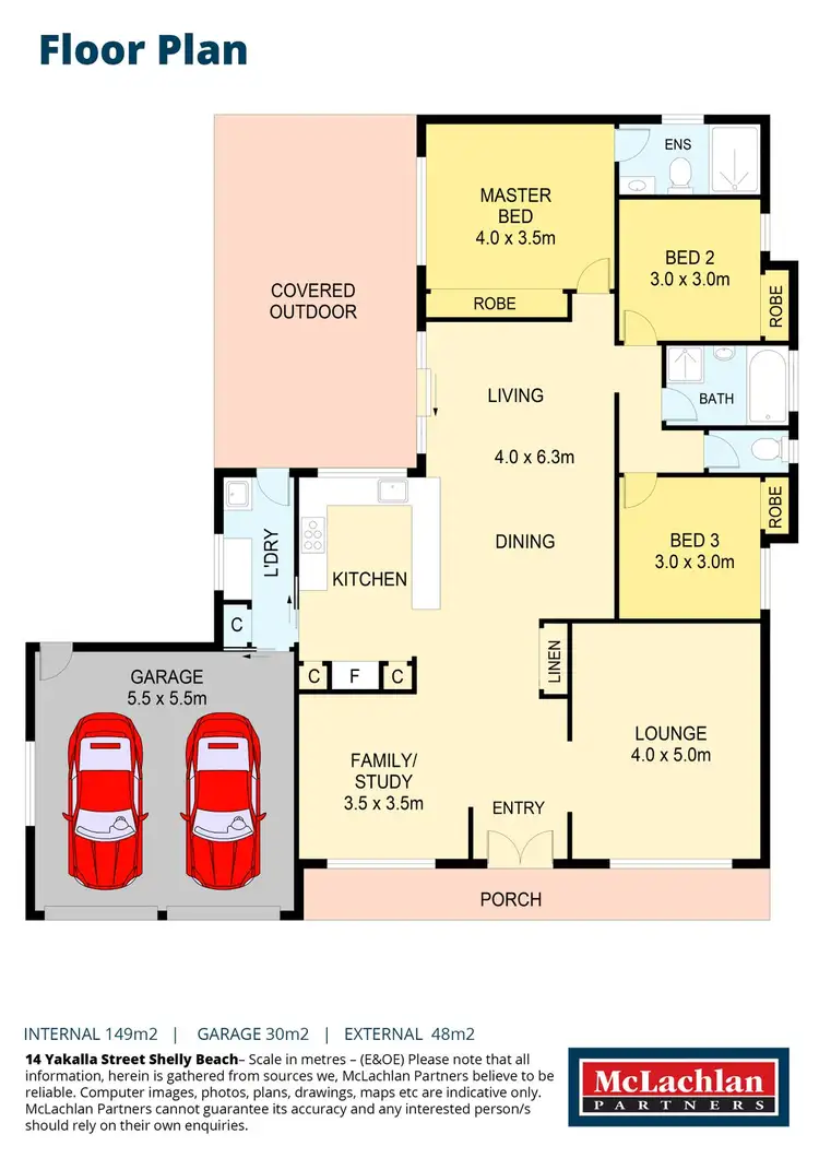 Floorplan of Homely house listing, 14 Yakalla Street, Shelly Beach NSW 2261