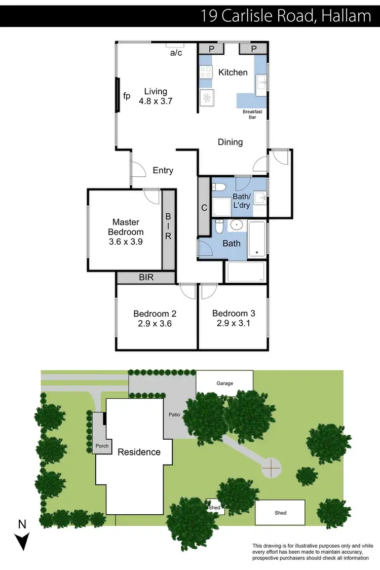 Floorplan of Homely house listing, 19 Carlisle Road, Hallam VIC 3803