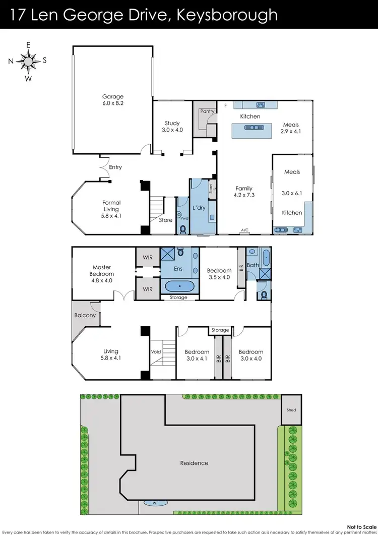 Floorplan of Homely house listing, 17 Len George Drive, Keysborough VIC 3173