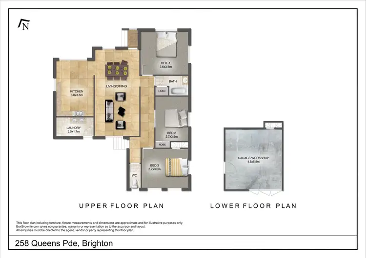 Floorplan of Homely house listing, 258 Queens Parade, Brighton QLD 4017