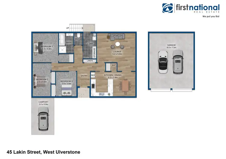 Floorplan of Homely house listing, 45 Lakin Street, West Ulverstone TAS 7315