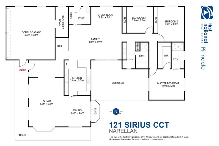Floorplan of Homely house listing, 121 Sirius Circuit, Narellan NSW 2567