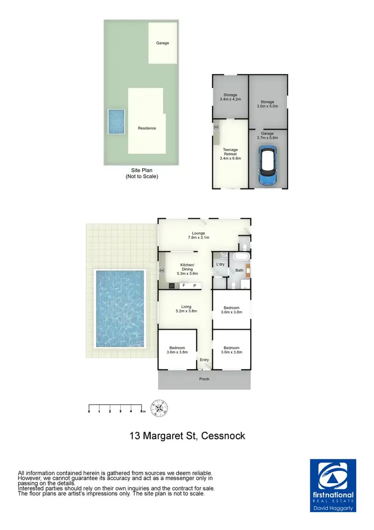 Floorplan of Homely house listing, 13 Margaret Street, Cessnock NSW 2325