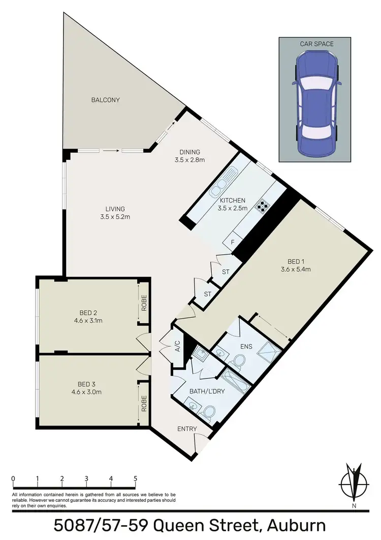 Floorplan of Homely apartment listing, 5087/57-59 Queen Street, Auburn NSW 2144