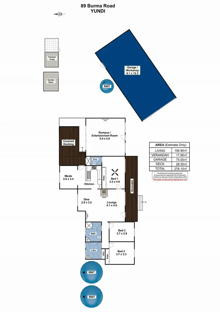 Floorplan of Homely rural property listing, 89 Burma Road, Yundi SA 5172