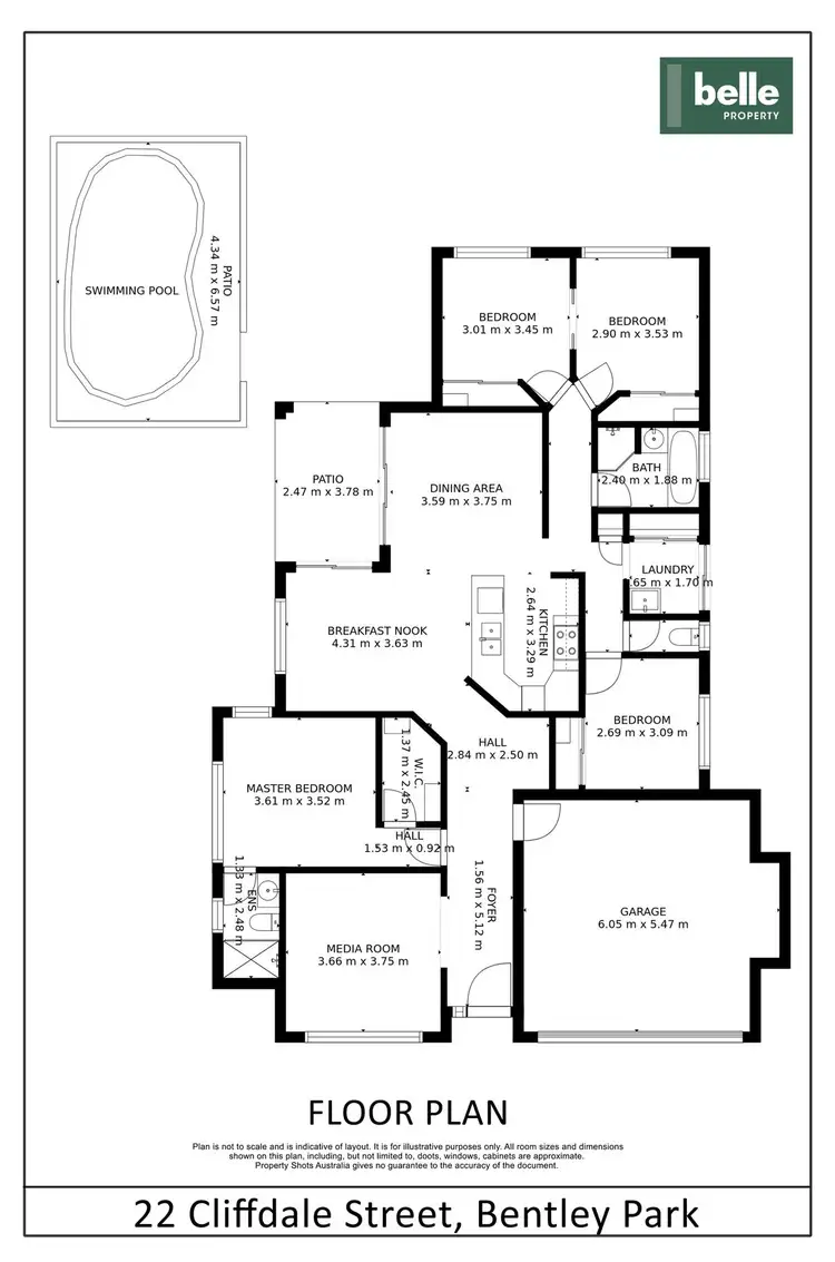Floorplan of Homely house listing, 22 Cliffdale Street, Bentley Park QLD 4869