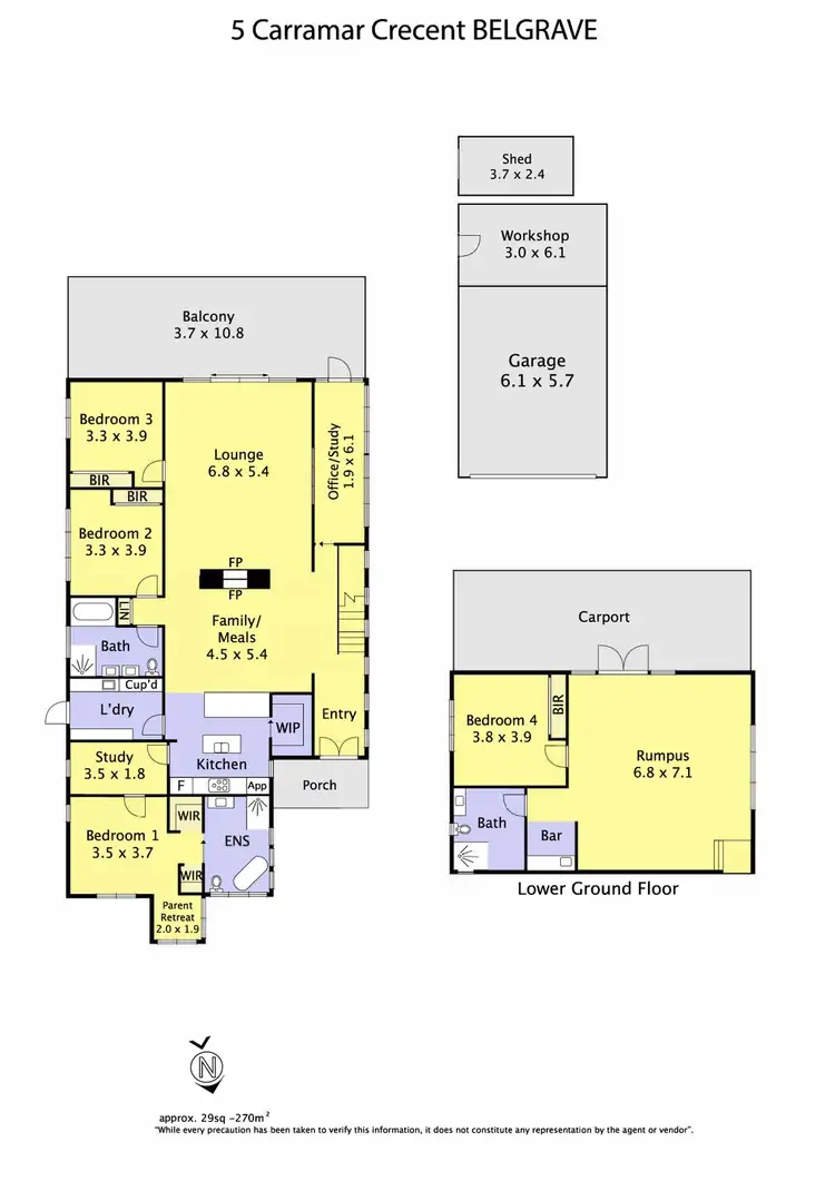 Floorplan of Homely house listing, 5 Carramar Crescent, Belgrave VIC 3160