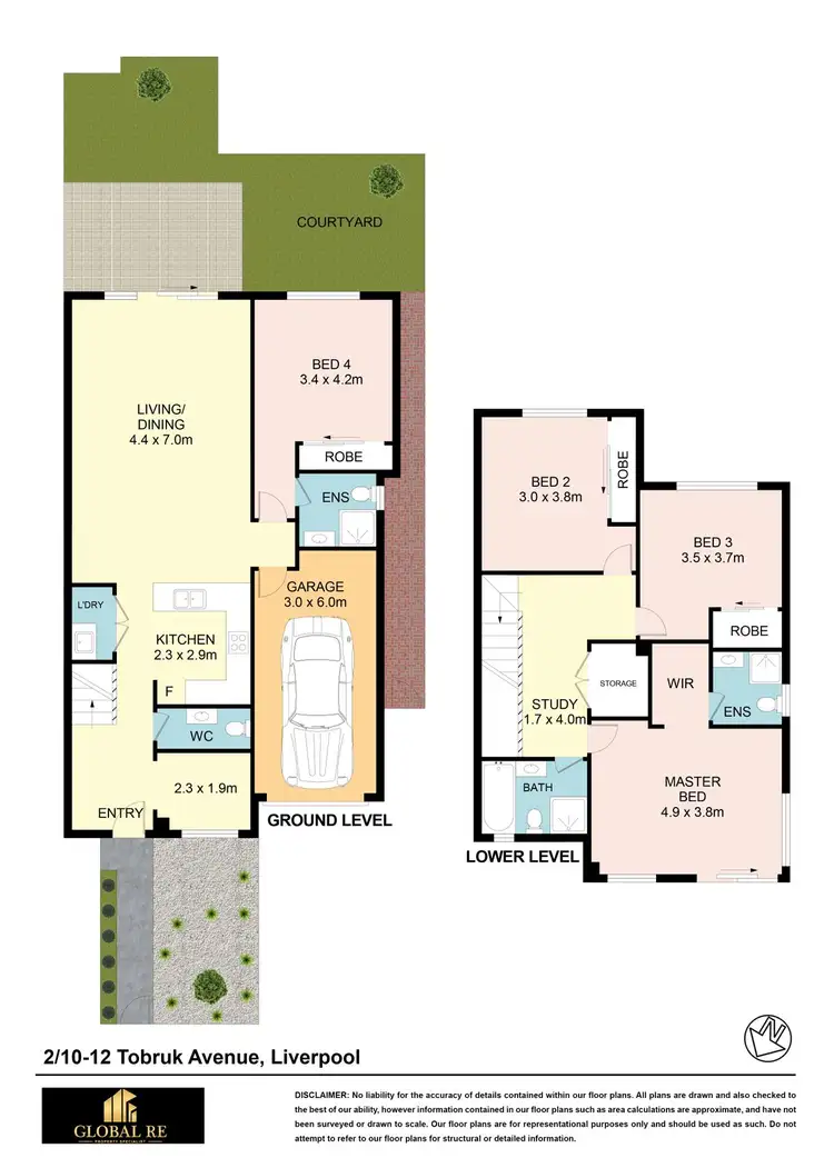 Floorplan of Homely semi-detached listing, 2/10-12 Tobruk Ave, Liverpool NSW 2170