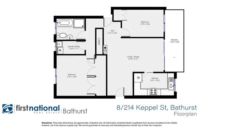 Floorplan of Homely house listing, 8/214 Keppel Street, Bathurst NSW 2795