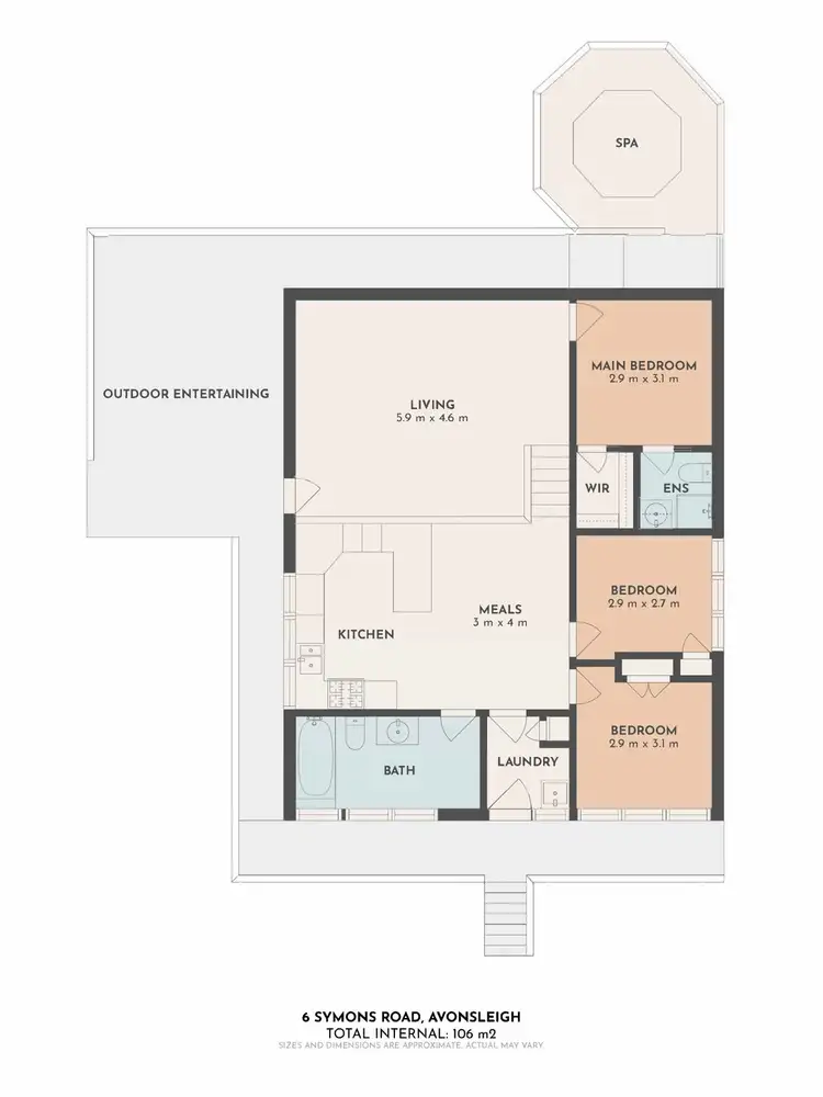 Floorplan of Homely house listing, 6 Symons Road, Avonsleigh VIC 3782