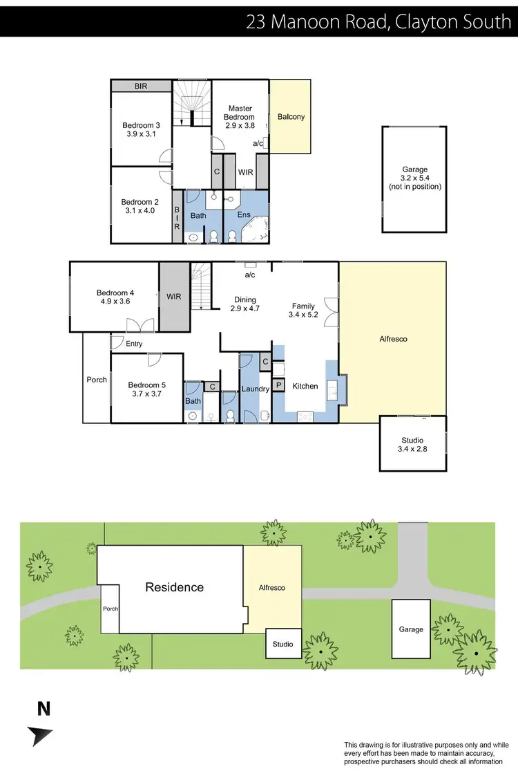 Floorplan of Homely house listing, 23 Manoon Road, Clayton South VIC 3169